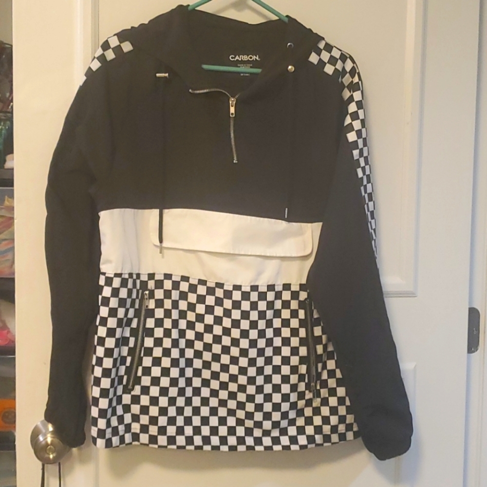 Carbon checkered jacket